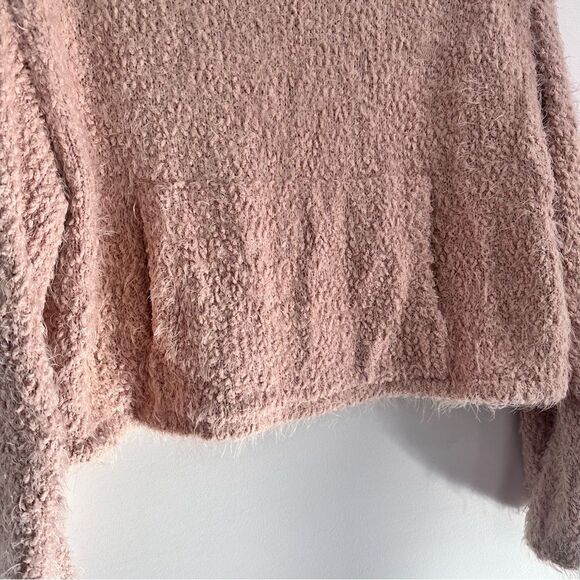 Young Fabulous & Broke Lorena Blush Pink Fuzzy Sweater S/M - Picture 6 of 16